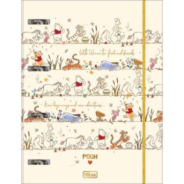 Imagem de Fichario Argolado Cartonado Universitário Pooh 48 folhas Tilibra