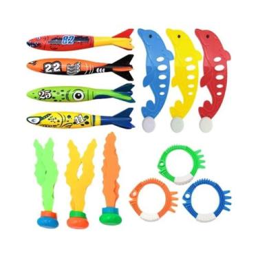 Imagem de Conjunto De Brinquedos De Mergulho Para Piscina Infantil: Torpedo, Pei