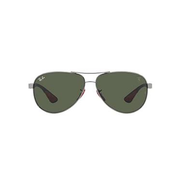 Imagem de Ray-Ban Óculos de sol feminino Rb8331m Scuderia Ferrari Collection Aviator, Metal/verde escuro, 61 mm