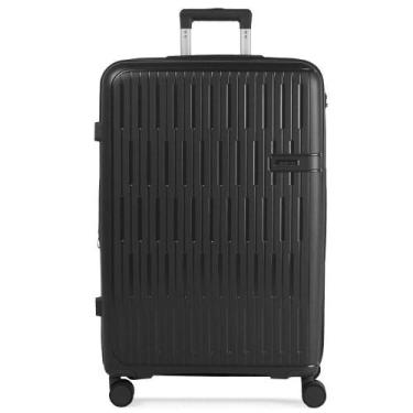 Imagem de Mala de Viagem Grande 32kg Polipropileno 4 Rodas Santiago Preta - Baga