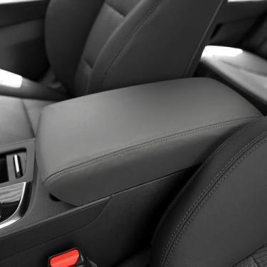 Imagem de DEYTOP Capa de console central para Hyundai Sonata 2015-2019 acessórios capa de apoio de braço de carro para Hyundai Sonata 2015 2017 2018 acessórios protetor de apoio de braço (cinza)