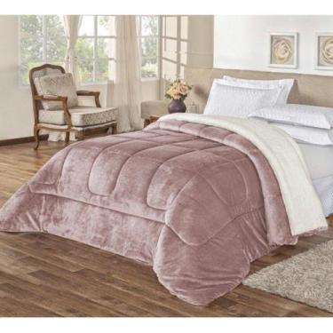 Imagem de Edredom Sherpa Cobertor Manta Coberdrom - CASAL QUEEN - Dupla Face Pel