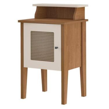 Imagem de Mesa De Apoio Mdf Sala Arly Cinamomo Off White - MILANI MOVELARIA