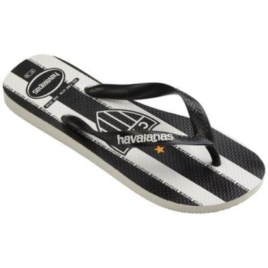 Imagem de Chinelo Havaianas Top Times Atlético Mineiro E24 41484170001, Branco, 