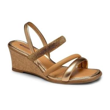 Imagem de Sandália Mississipi Feminina Com Salto Anabela Confortável MB891 10891-Feminino