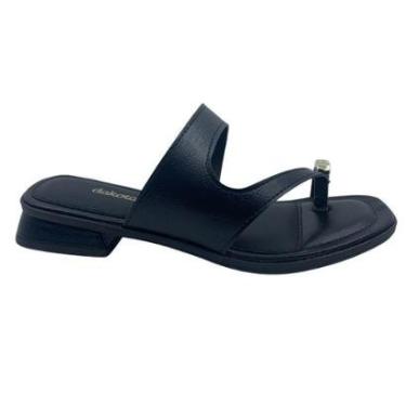 Imagem de Tamanco Salto Baixo Dakota com Enfeite Preto 8874 - Preto 40-Feminino