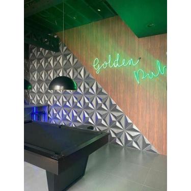 Imagem de Placa Decorativa 3d Plástico Parede Mini Estrelar Não É Pvc - CASA3D D