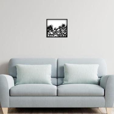 Imagem de Quadro para sala e quarto alto relevo 32x36cm moderno - JABB