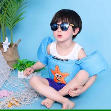 Imagem de Boia Braço Peito Colete Salva Vidas Infantil Piscina - Snel, Azul