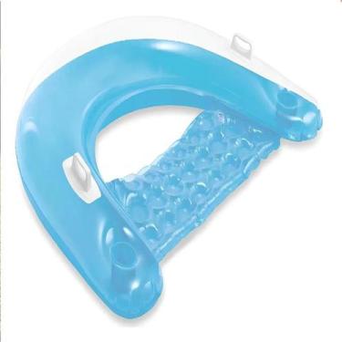 Imagem de Boia Poltrona Inflável Azul Para Praia Piscina Verão - INTEX