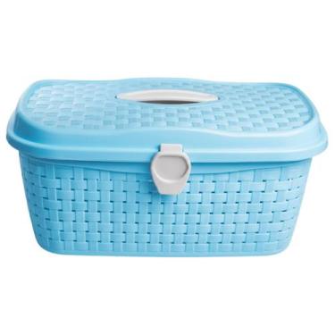 Imagem de Maleta Rattan Frasqueira Infantil Azul - Giotto