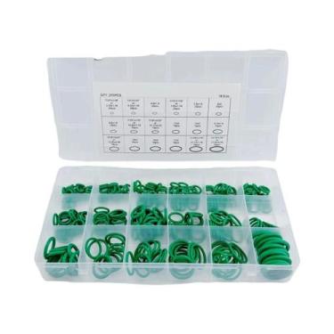Imagem de Kit De Anéis De Vedação (O-Rings) De Borracha Pretos E Verdes, Sortime