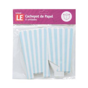 Imagem de Cachepot Le Papel Collec 10cm com 6 Unidades Azul
