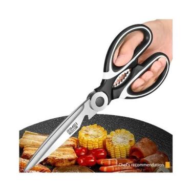 Imagem de Tesoura De Cozinha Multifuncional Em Aço Inoxidável Para Cortar Carne 