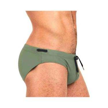 Imagem de Sunga Masculina De Cintura Baixa Lisa, Sexy, Para Praia, Natação, Surf