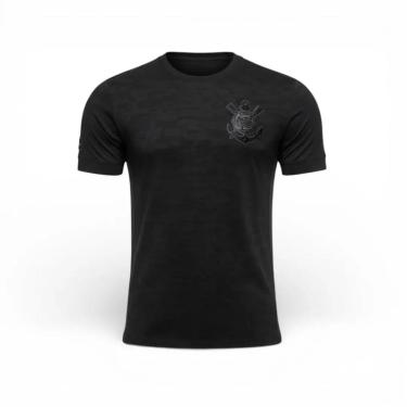 Imagem de Camiseta Corinthians Dry Jacquard Oficial Logo Tpu Em Gel Coimbra-Masculino
