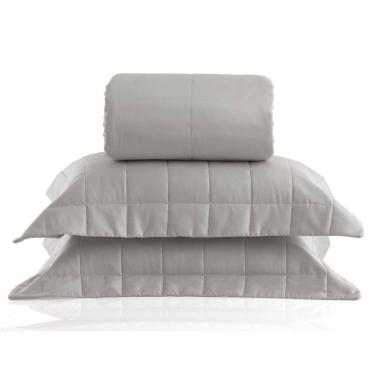 Imagem de Colcha Matelada 300 Fios Algodão Fend Stone Square Kacyumara - Casa K