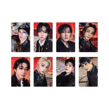 Imagem de Banda de menino coreano ablum lomo cartão SKZ 'HOP' cartão de oferta e