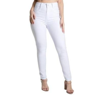 Imagem de Calça Sarja Sawary Levanta Bumbum - 275911 - BRANCO 40-Feminino