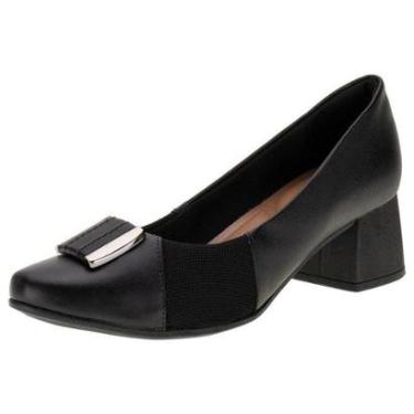 Imagem de Sapato Feminino Salto Grosso Usaflex Ak0303-Feminino