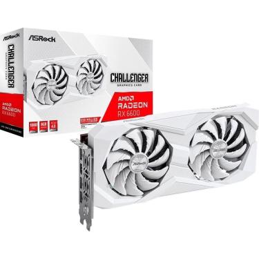 Imagem de Placa de Vídeo ASRock RX 6600 Challenger White AMD Radeon, 8GB, GDDR6, DirectX 12 Ultim...
