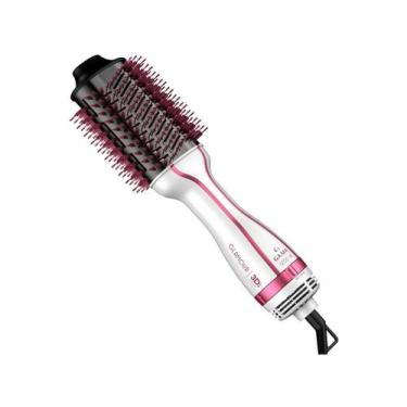 Imagem de Escova Secadora GA.MA Italy Glamour Brush 3D - 1200W Cerâmica, Branco 