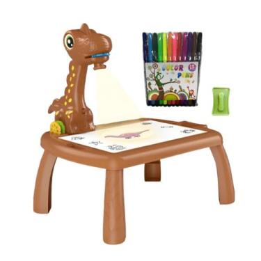 Imagem de Mesa Projeta Imagens Dinosauros Para Desenhar Com Canetas - 95030099