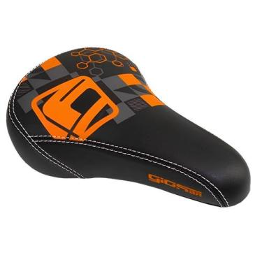 Imagem de Selim Banco Giosbr Gl-1300 Freeride Bmx Preto e Laranja