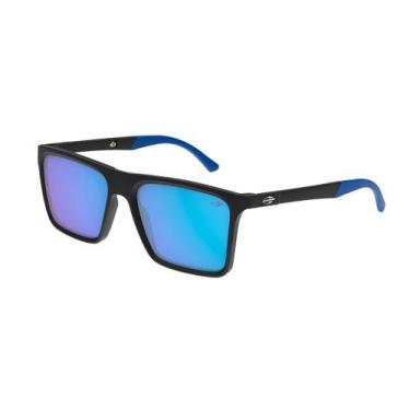 Imagem de Óculos Solar Mormaii Chicago M0184a2897 Preto Fosco Lente Azul Espelha