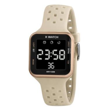 Imagem de Relógio X-Watch Feminino Ref: Xlppd033w Pxtx Retangular Digital