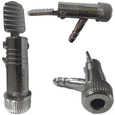 Imagem de Bico P/ Encher Pneu Tipo Cachimbo Inflador C/ Presilha R9034 - SCHEBOR