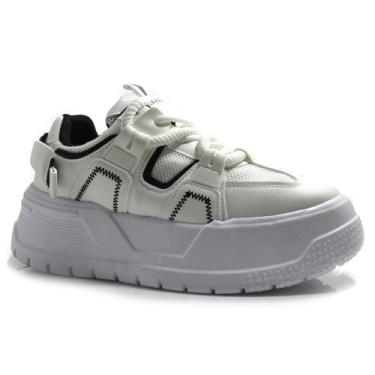 Imagem de Tênis Casual Feminino Ramarim 2576231, Branco, 36