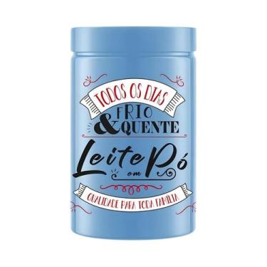 Imagem de Pote Premium Leite em Pó Azul Claro para Armazenamento - Bandeirantes