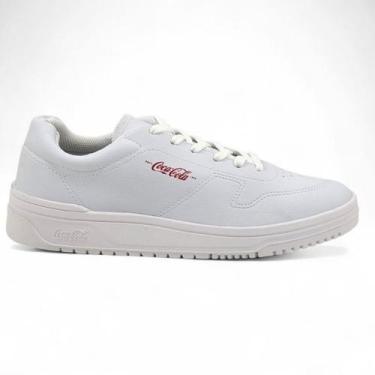 Imagem de Sapatênis Coca-Cola Shoes Branco Boise Masculino Adulto - Ref CC2472, 