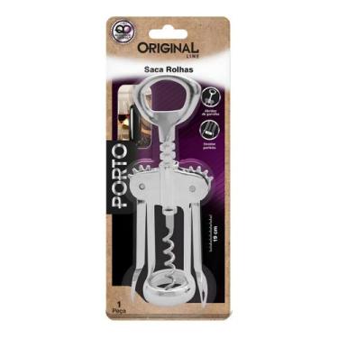 Imagem de Saca rolha e abridor sl0250 inox original line porto 19cm