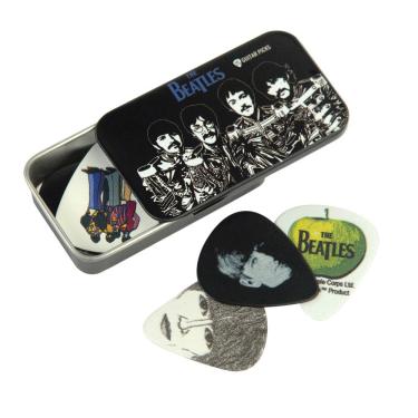 Imagem de Palhetas D'Addario 1CAB4-15BT3 The Beatles Coleção Exclusiva Celuloide Espessura Média Multi-Color