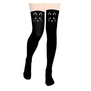 Imagem de Meia Longa Gatinha Adulto Cosplay - 7Lobos