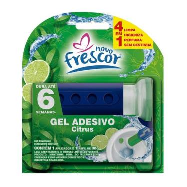 Imagem de Detergente Sanitários Gel Adesivo 38g Com Aplicador Novo Frescor Dura 
