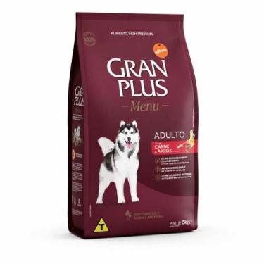Imagem de Ração GranPlus Menu Cães Adultos Médio e Grande Carne e Arroz 3kg Prem