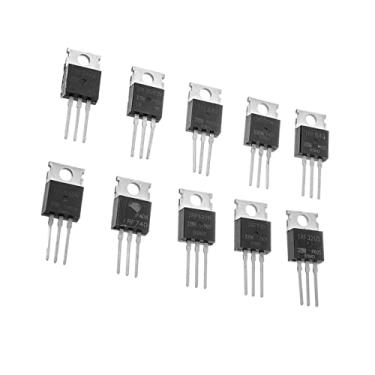 Imagem de DYNWAVE Acessórios de bolsa de kit de transistor de 50 unidades, peças gerais com caixa de transistor regulador de tensão Conjunto sortido de transistor