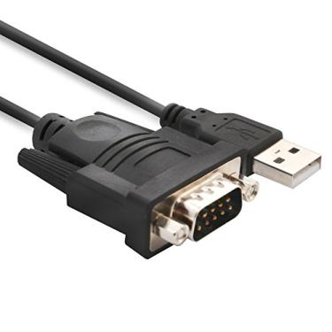 Imagem de Syba SY-ADA15006 Cabo USB A macho para série DB9 (RS232) (90 cm), preto