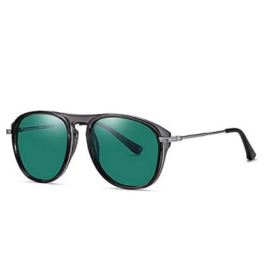 Imagem de Óculos de Sol Masculino Design Piloto Óculos para Dirigir Lentes Polarizados com Proteção Uv400 (C1)