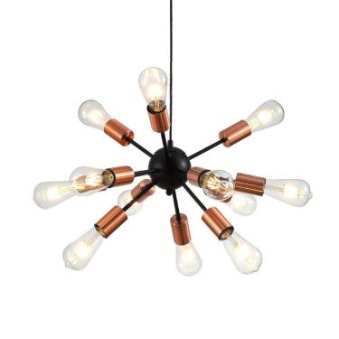 Imagem de Lustre Pendente Quality Kiev 131412 Preto E27 Bivolt