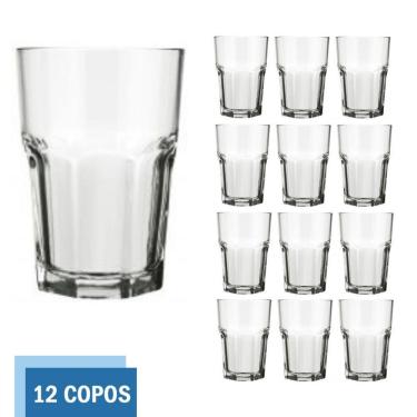 Imagem de Copo Vidro 200ml Bristol Suco Agua Cristal Luxo Nadir - 12Un
