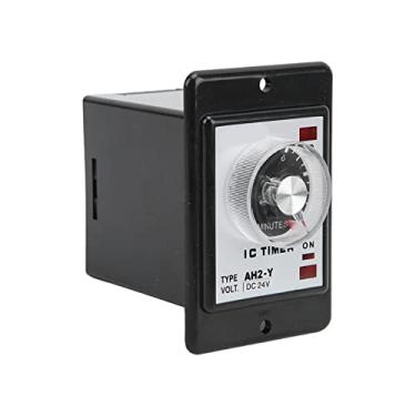 Imagem de AH2-Y 10 m de relé de tempo, controlador de tempo, mini ponteiro, controlador de tempo, 8 pinos, normalmente aberto, normalmente fechado para equipamentos de automação (24 VDC)