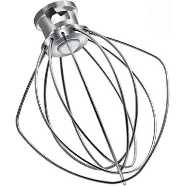 Imagem de Aligat Chicote de Arame de Aço Inoxidável para Acessórios KitchenAid, Branco, 4.9*4.9*6 Polegadas