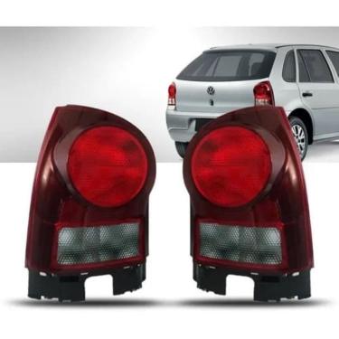 Imagem de Par Lanterna Traseira Vw Gol G4 2006 a 2011 Fumê