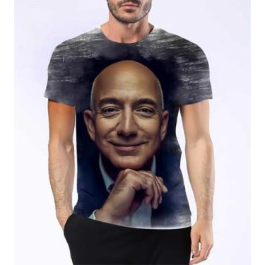 Imagem de Camisa Camiseta Jeff Bezos Magnata Frases Amazon Foco Hd 7 - Estilo Kr