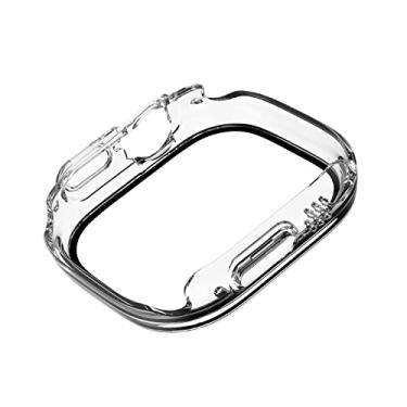 Imagem de TECKEEN Capa protetora de tela temperado PC + vidro temperado para Apple Watch Series 8 Ultra 49 mm
