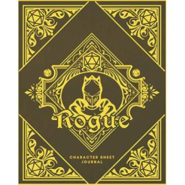 Imagem de Rogue Character Sheet Journal: DnD Notebook With 50 Character Pages and 100 Mixed Pages (Lined, Graph, Hex & Blank) For Role Playing Fantasy Games I ... Characters, Maps, Track Gameplay & Much More